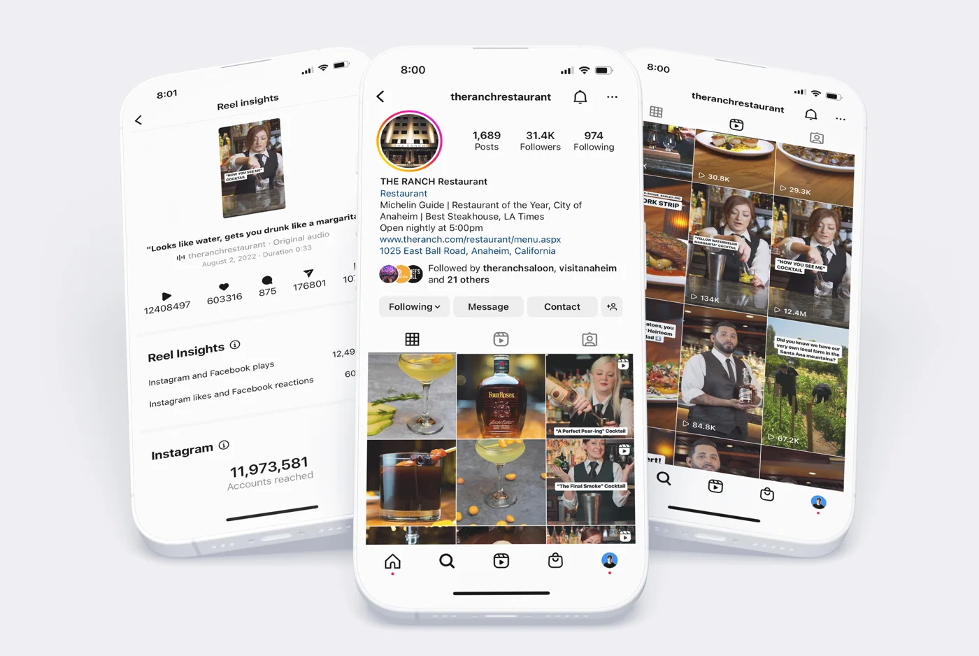 THE RANCH Instagram growth